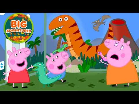 Peppa Pig & George See a REAL Dinosaur! 🦖Time Travelling Adventure! | Tales Full Episodes | 21 Mins