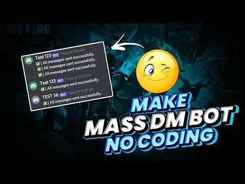 HOW TO MAKE MASS DM BOT WITHOUT CODING || GAMING WITH GL