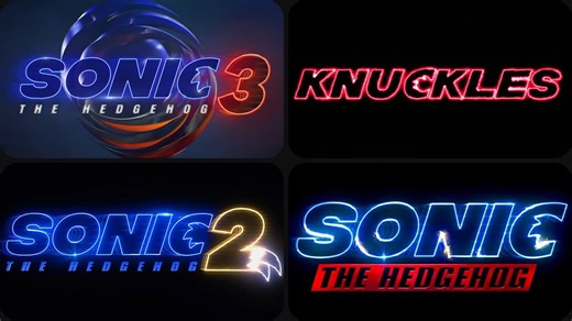 Evolution of Sonic movie logos (2019-2025)