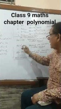9 class maths chapter polynomial