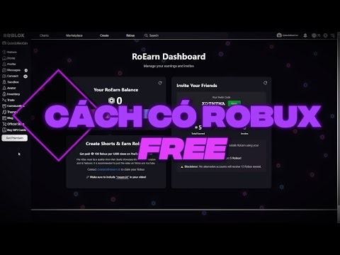 cách kiếm robux miễn phí bằng RoEarn 🤑📈