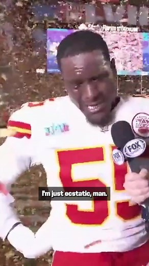 "My pops smiling man, I wish he could see it." Frank Clark let it all out after helping his team win the Super Bowl. 😢❤️(via NFL on FOX) | NFL