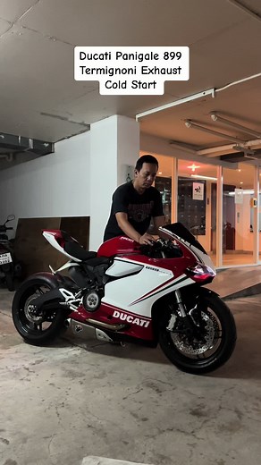 Ducati Panigale 899 Termignoni Exhaust Cold Start