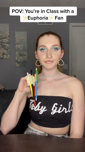 No dress code, no books, no filter. Don’t worry if you don’t have HBO Max she is bringing it to your classroom 👀 #efgvid #relatable #pov #cringe #studentlife #highschool #school #student #euphoria #maddyperez