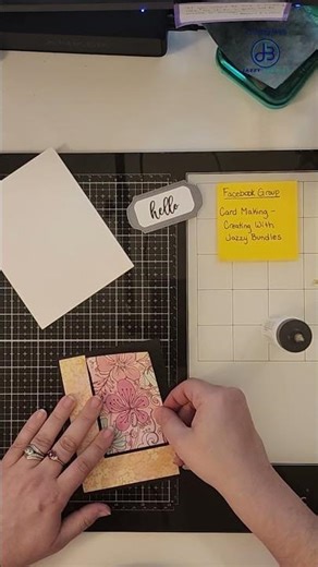 🌸 Easy Floral Card Sketch | Layered "Hello" Handmade Card! 🎨