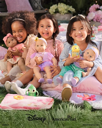 25K views · 215 reactions | Playtime is adorably sweet with Bitty Baby dolls inspired by Disney’s Moana, Rapunzel, and Ariel. ✨ https://american-girl.visitlink.me/0nW36Z | American Girl | Facebook