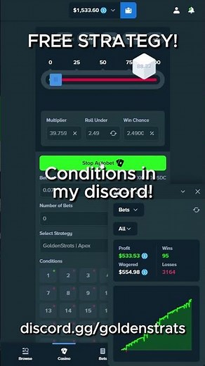 STAKE | THIS INSANE DICE STRATEGY IS FOR FREE? CRAZY RESULTS!