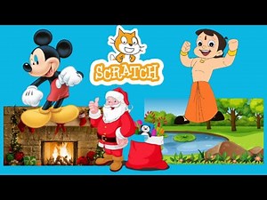 Cartoon Sprite in scratch | backdrops in Scratch | Steps for coding scratch| Coding for kids scratch