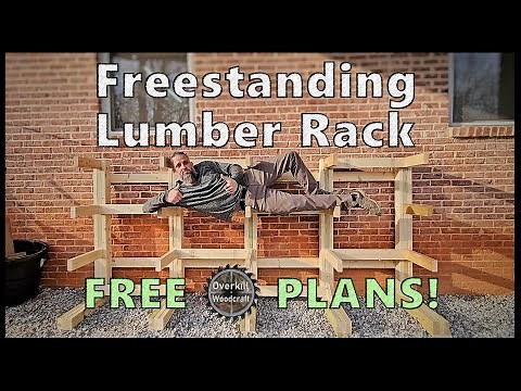 Freestanding Lumber Rack Build (FREE PLANS!)