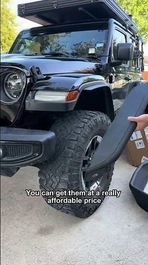 🔧2018-2025 Jeep Wrangler JL/JLU (2/4 Door) Front & Rear Fender Flares INSTALLATION