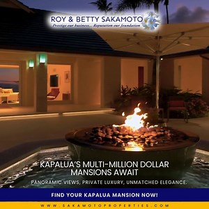 ✨ Live the Dream: Kapalua’s Luxury Mansions 🌴 Imagine waking up to endless ocean views, lush golf courses, and sunsets that paint the sky. Kapalua’s multi-million dollar mansions offer a life of unmatched luxury in Maui’s most exclusive community. 🏡 🌊 Panoramic Ocean Views 🏌️‍♂️ World-Class Golf Courses 🍴 Gourmet Dining & Fine Art Galleries 💆‍♀️ Luxurious Spas & Wellness Retreats 🏖️ Private Pools & Elegant Water Features 🌺 Exclusive Gated Community Privacy Ready to own your slice of para