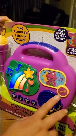 AMAZING! PLAY SING-ALONG BOOMBOX BARNEY! #amazing #asmr #short #viral #barney #toys #trending