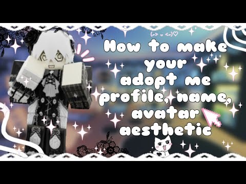 Make your adopt me profile, avatar, and name aesthetic 🎹🕸️ | Adopt Me + voiceover