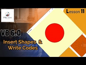 How to insert shapes & Write Codes in VB 6.0 | PRI Tec Education | by Priya