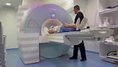 Patient undergoing MRI examination
