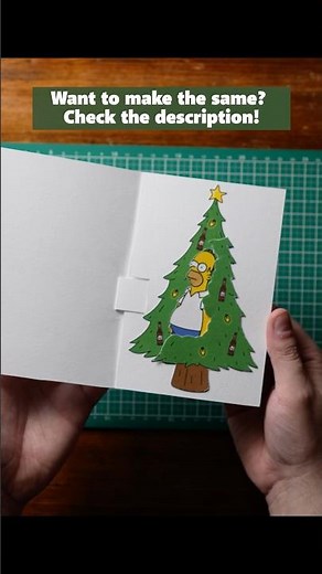 Homer DIY Christmas Card #christmascard #thesimpsons
