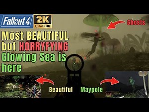 FALLOUT 4: Most Beautiful but Horrifying Glowing Sea with Moss AIO, Tent Eye Ghosts & Maypole