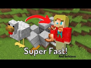 How To Make an Easy, Automatic Chicken Farm in 3 MINUTES! - INFINITE FOOD