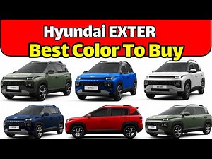 Hyundai Exter Colour Options 2023 in India | New Hyundai Exter Best Colour to buy