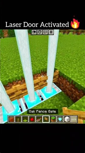 Laser Door Activated🤯🔥 #minecraft #itsmeissie