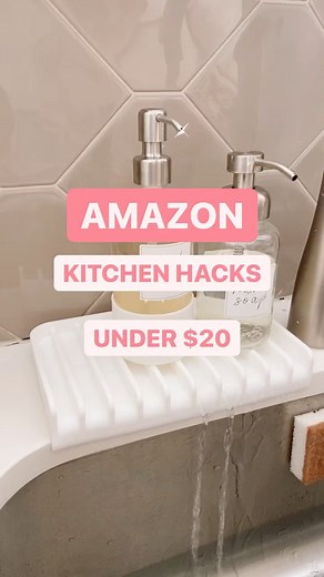 These cabinet organizers utilize the empty gap created by your cabinets frame so your cabinets will always shut AND you get more storage space in your kitchen 👏🏻! And these self draining soap trays ensure your kitchen sink area is always clean 🤩! LINK IN BIO to shop my Amazon Storefront 💗. Both items are linked under the “Kitchen Items” category! ✨ ✨ #amazonfinds #amazonfinds2022 #founditonamazon #amazonhome #amazonhomefinds #amazonkitchen #amazonkitchenfinds #amazongadgets #amazongadget #am