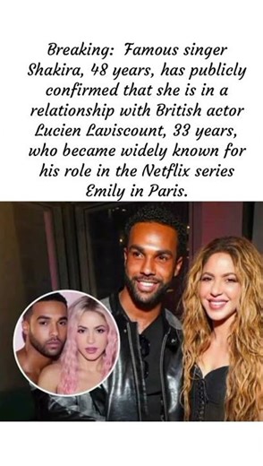 Shakira Confirms Romance With Lucien Laviscount 💕 15-Year Age Gap Doesn’t Matter #Shakira