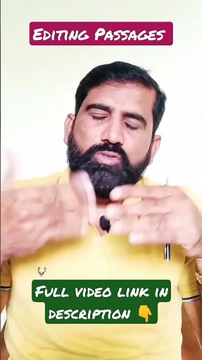 Editing Passages for class 10 || Shorts