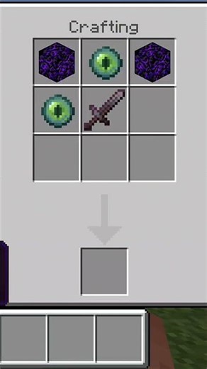 How to Craft the SECRET Portal Sword! 🌌 #shorts #minecraft