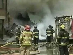 Raw video from collapse of building during 8 alarm fire in Marlborough, Massachusetts firevideo net