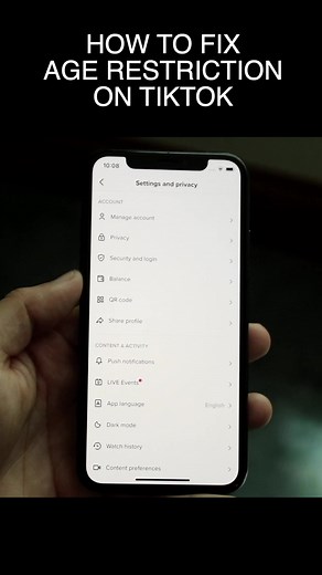 How To FIX Age Restriction On TikTok | how to change age on tiktok