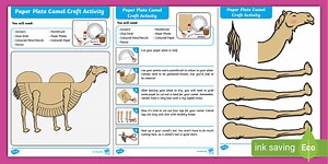 Paper Plate Camel Craft Activity