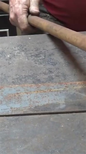 Black pipe candle holder forged