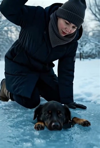 This Dog Turned Into a Frozen Guard… The Dog Never Left His Post