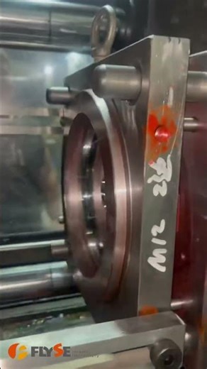 High-Speed Bucket Lid Production | FLS Injection Molding Machine | 15s Cycle Time. #injectionmolding