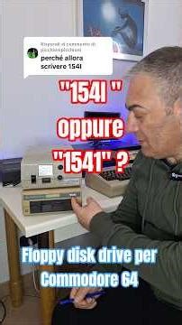 154I oppure 1541, come si chiama il floppy disk drive per Commodore 64? #commodore #c64 #floppy