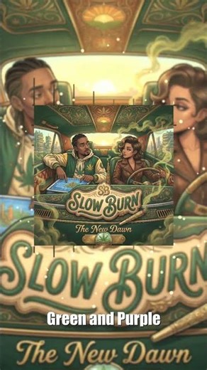 SLOW BURN - Green and Purple #shorts