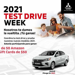 145 reactions · 23 shares | Comenzó el Test Drive Week en todos nuestros concesionarios. Gánate uno de 50 Amazon Gift Cards coordinando tu prueba de manejo en cualquiera de nuestros nuevos modelos Mitsubishi. Haz click en el enlace y programa tu cita para que puedas particpar para ganar. Nosotros te damos la vueltita. ¡Tú ganas! Programa tu test drive aquí: https://mitsubishipuertorico.com/appointment-form/ | Mitsubishi Motors Puerto Rico | Facebook