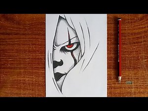 How to draw IT pennywise | scary character drawing idea | Easy step by step tutorial for beginners