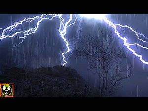 Loud Thunderstorm Sounds | Howling Wind, Powerful Lightning Strikes, Heavy Thunder and Rain to Sleep