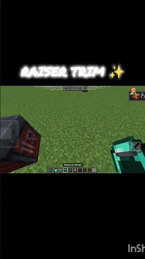 How to apply Raiser Armor Trim in Minecraft 🛡️✨ #minecraft #armortrim #mcpe