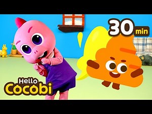 Toot Toot! Everybody Farts Song💩💨 and More | Dance Along & Kids Songs | Compilation | Hello Cocobi