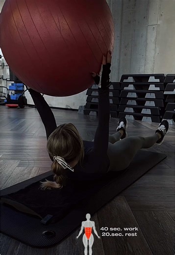 Stability Ball Abs Workout . . . #stability #ball #absworkout #ab #workouttips