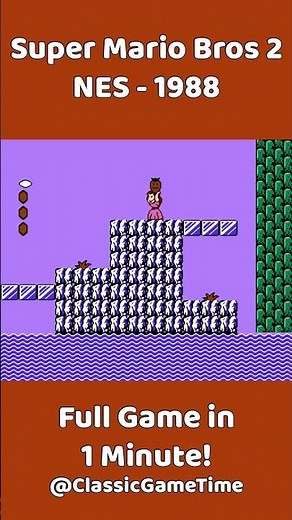 Super Mario Bros 2 Full Game in 1 Minute!