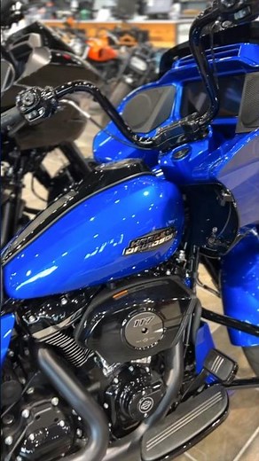 Custom Painted Blue Max Inner Fairing On The 2024 Road Glide Here At American Eagle Harley-Davidson…