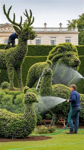 From Metal Frames to Magnificent Living Topiary: A Garden Transformation