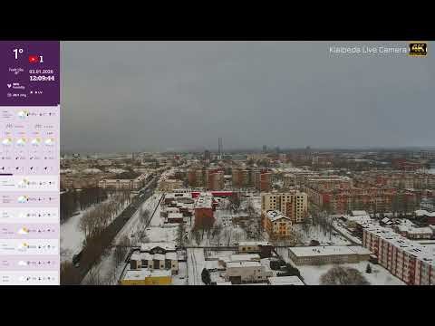 4K🔥 Vėjas vis dar stiprus⚜️Atneša sniegą. Klaipėda sausio 3 d.