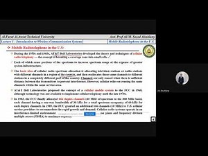Lecture 1 :Introduction to Wireless Communication Systems
