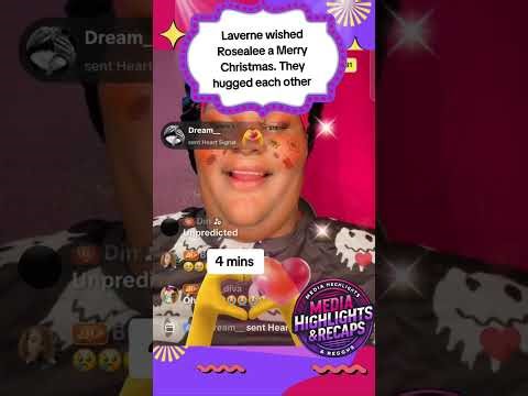 Laverne wished Rosealee Merry Christmas and gave her a hug