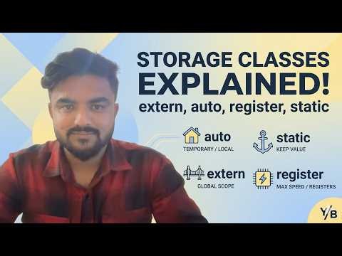Mastering Storage Classes in C | extern, auto, register & static Made Simple