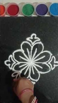Beautiful rangoli in 1 minute 🌸✨ #Art Shorts #Rangoli Magic By Gayatri